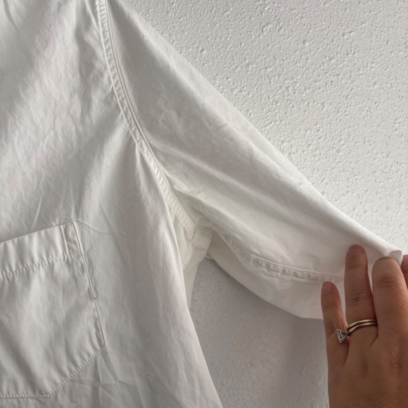 FRANK & EILEEN JOEDY Boyfriend Button-Up Shirt in White - Picture 6 of 9